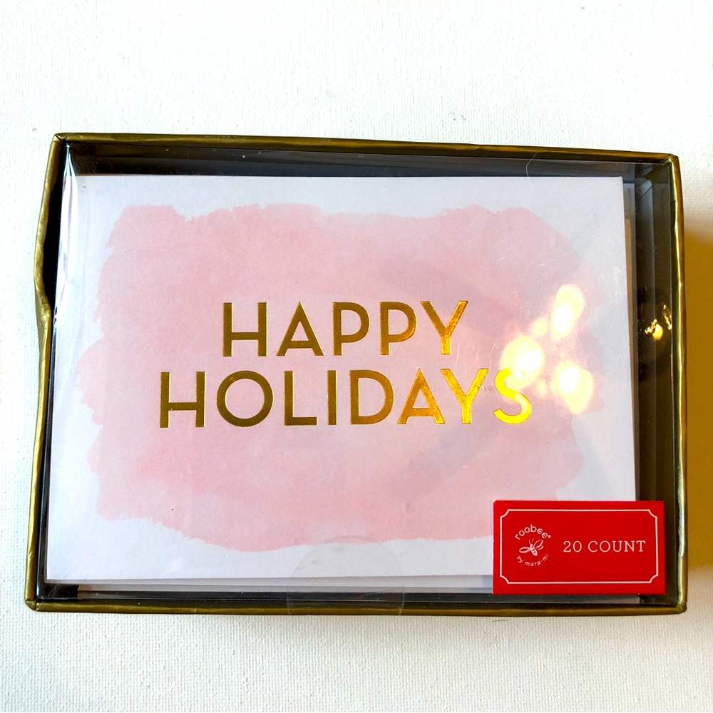 Roobee Pink Holiday Cards